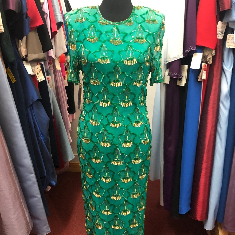 Vintage sequin and beaded party dress